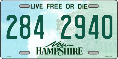 NH license plate 2842940
