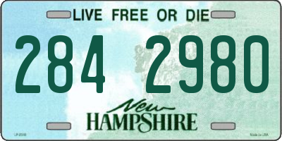 NH license plate 2842980