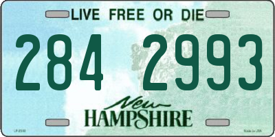 NH license plate 2842993