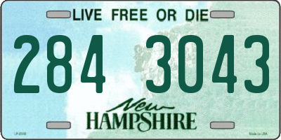 NH license plate 2843043