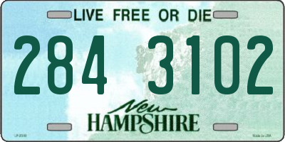 NH license plate 2843102