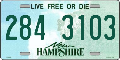 NH license plate 2843103