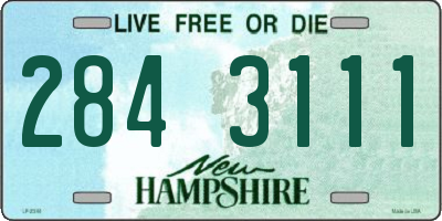 NH license plate 2843111