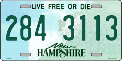 NH license plate 2843113