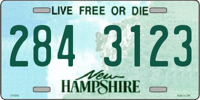 NH license plate 2843123