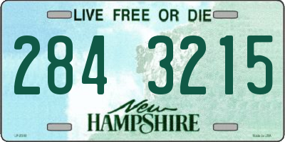 NH license plate 2843215