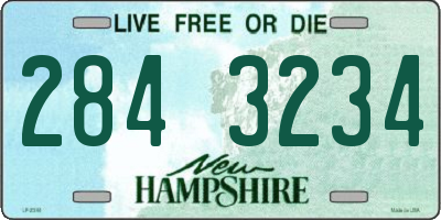 NH license plate 2843234
