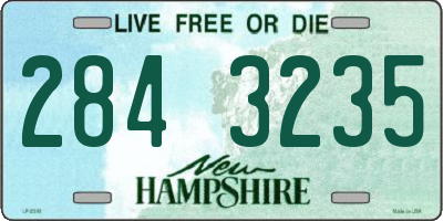 NH license plate 2843235