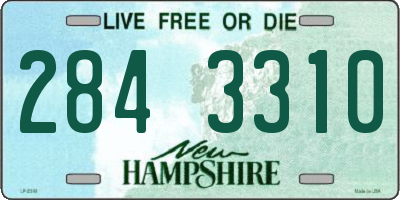 NH license plate 2843310