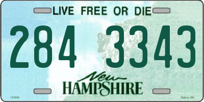 NH license plate 2843343