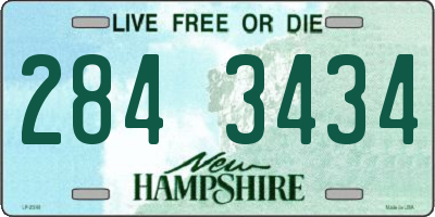 NH license plate 2843434