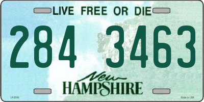 NH license plate 2843463