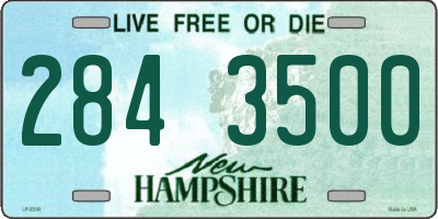 NH license plate 2843500