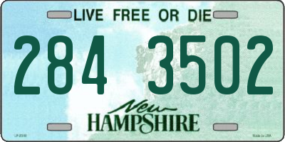 NH license plate 2843502