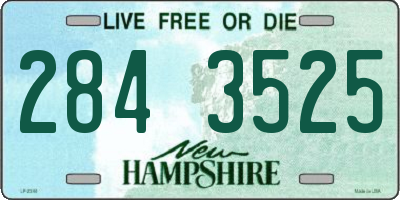 NH license plate 2843525