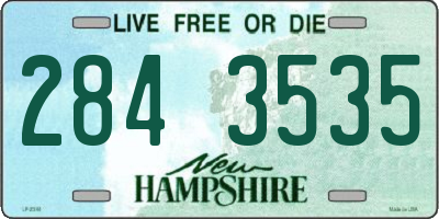 NH license plate 2843535