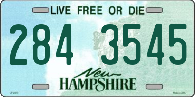 NH license plate 2843545