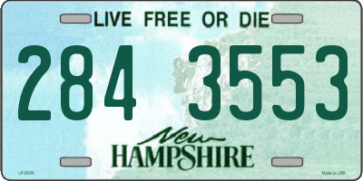 NH license plate 2843553