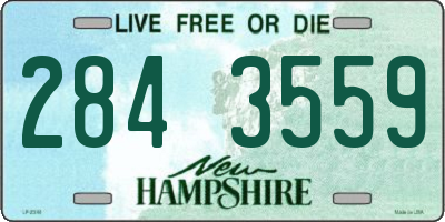 NH license plate 2843559