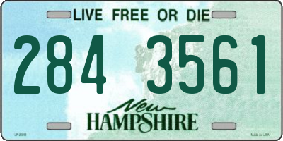 NH license plate 2843561