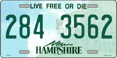 NH license plate 2843562