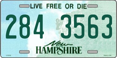 NH license plate 2843563