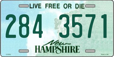 NH license plate 2843571