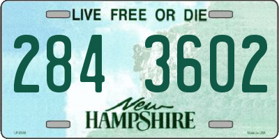 NH license plate 2843602