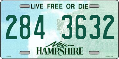 NH license plate 2843632