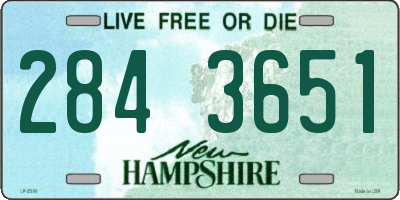 NH license plate 2843651