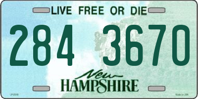 NH license plate 2843670