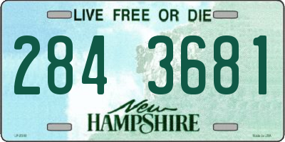 NH license plate 2843681