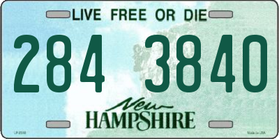 NH license plate 2843840