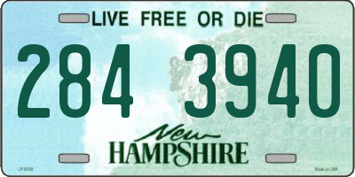NH license plate 2843940