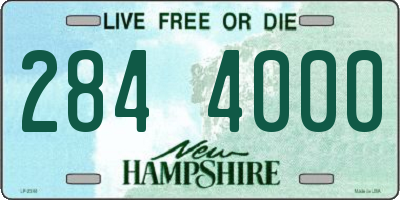 NH license plate 2844000