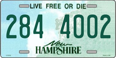 NH license plate 2844002