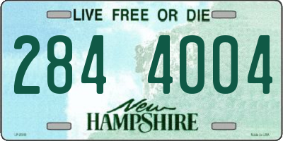 NH license plate 2844004