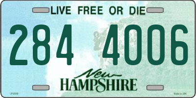 NH license plate 2844006