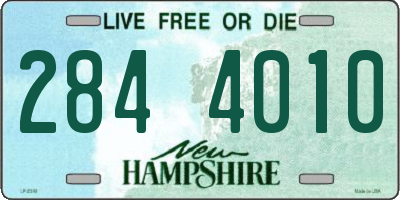NH license plate 2844010