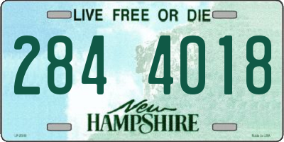 NH license plate 2844018