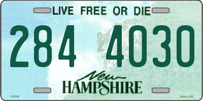 NH license plate 2844030