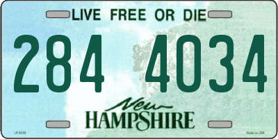 NH license plate 2844034
