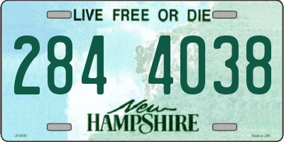 NH license plate 2844038