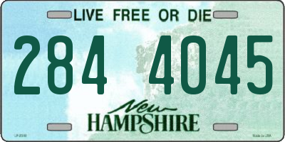 NH license plate 2844045