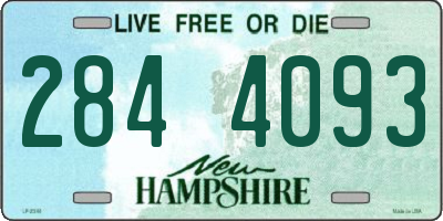 NH license plate 2844093