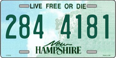 NH license plate 2844181