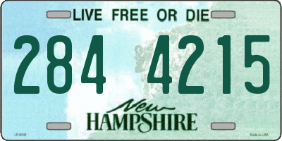 NH license plate 2844215