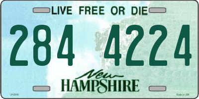 NH license plate 2844224