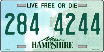 NH license plate 2844244