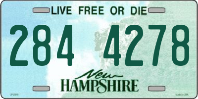 NH license plate 2844278